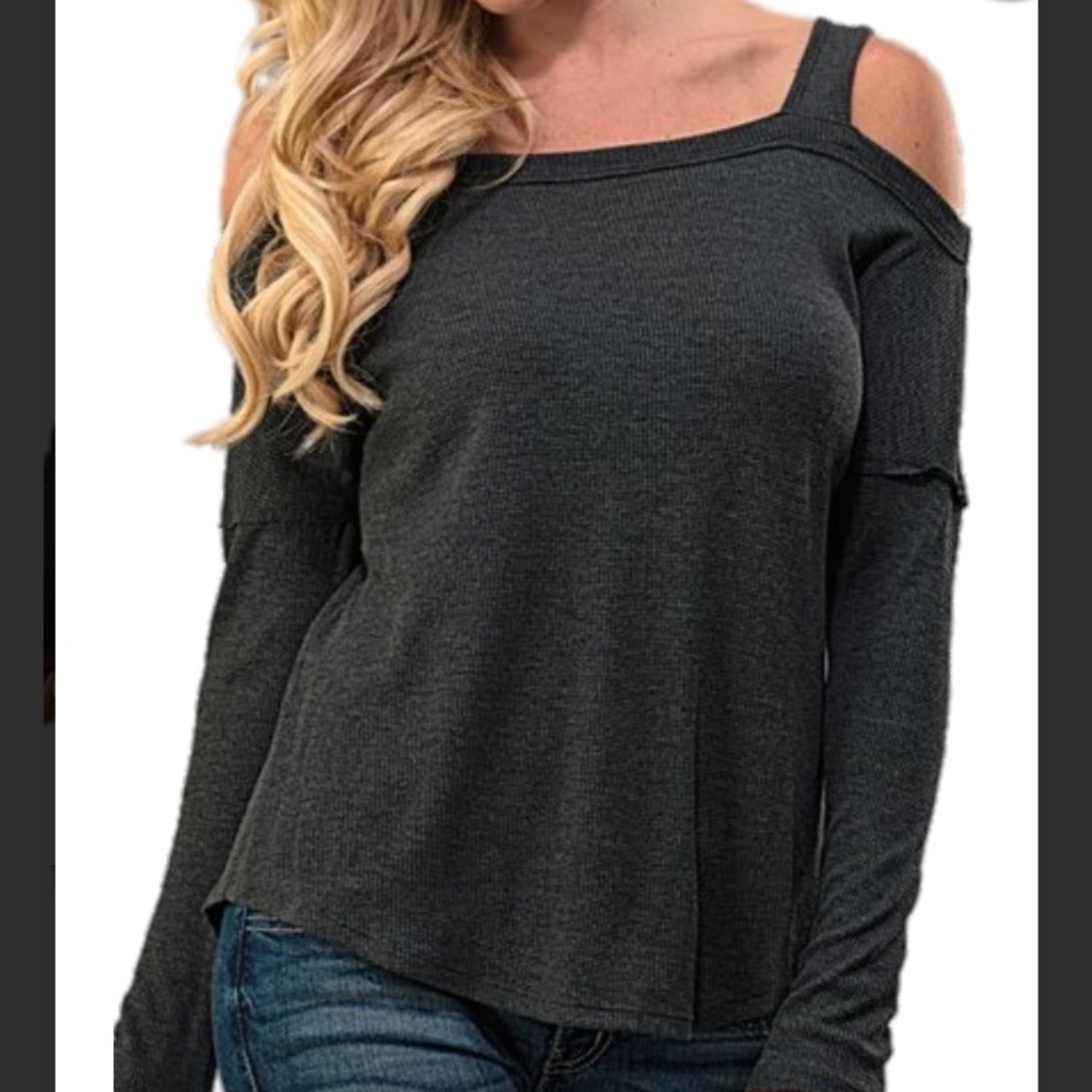 Cold Shoulder Top - Picture 2 of 2